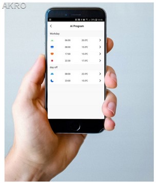ESCO TC-610CWiFi CZARNY Regulator do Podłogówki